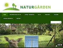 Tablet Screenshot of naturgarden.no